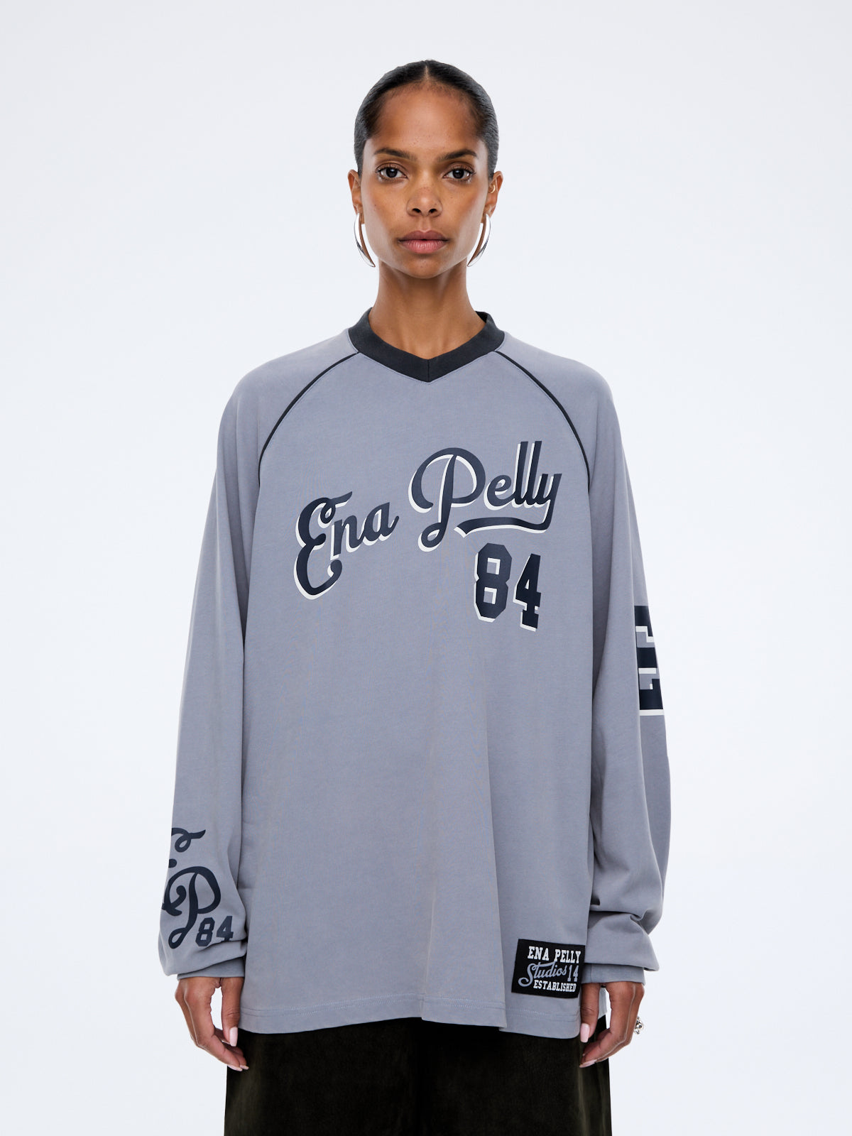 TEAM EP LONG SLEEVE TEE-WASHED CHARCOAL