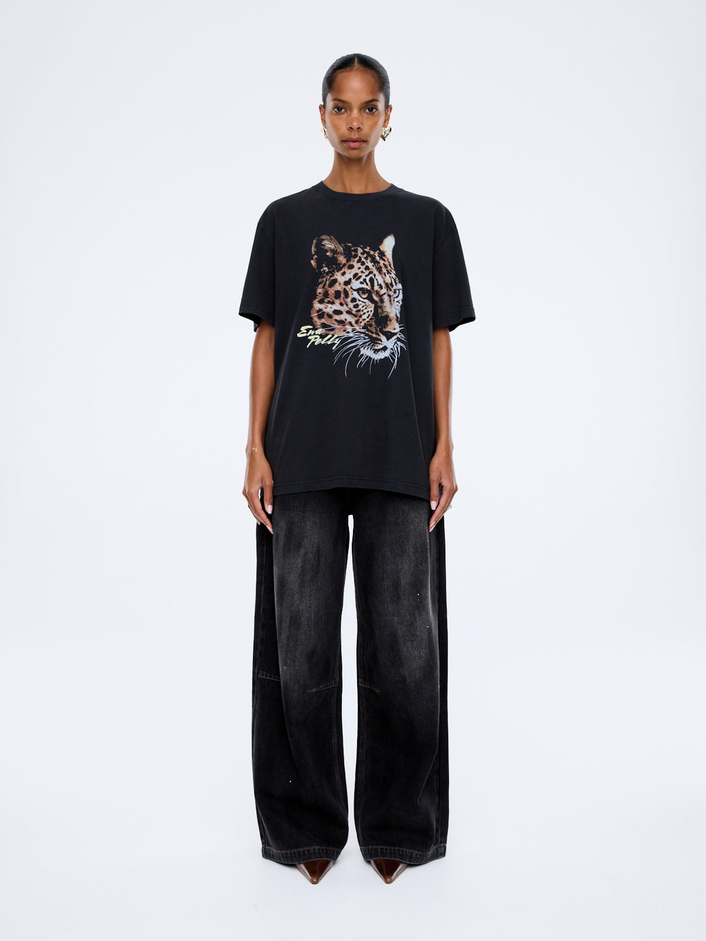 Ivy Relaxed Tee- Leopard