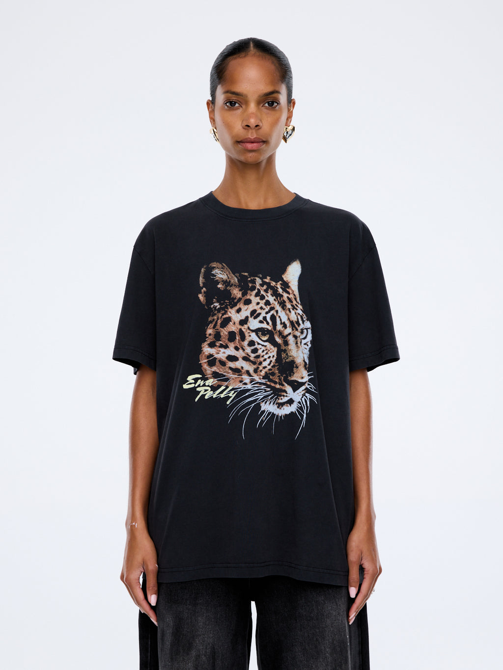 Ivy Relaxed Tee- Leopard