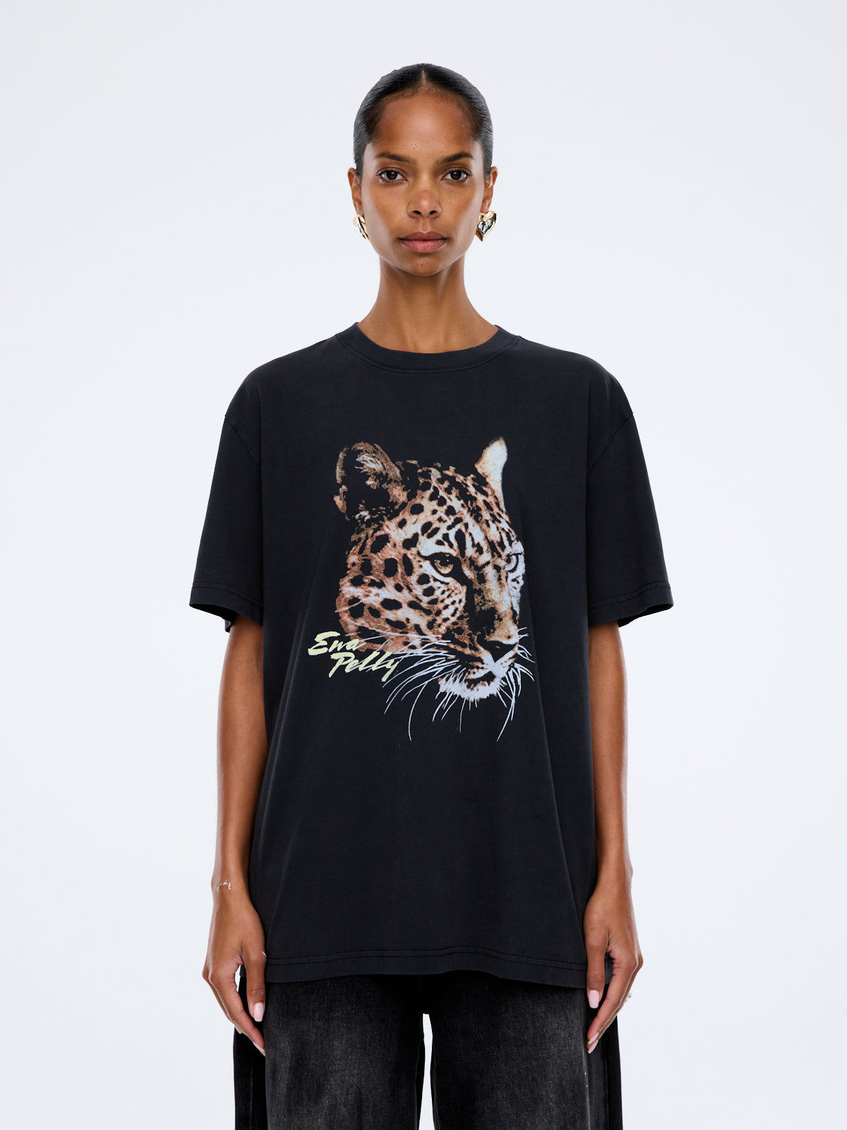 Ivy Relaxed Tee- Leopard