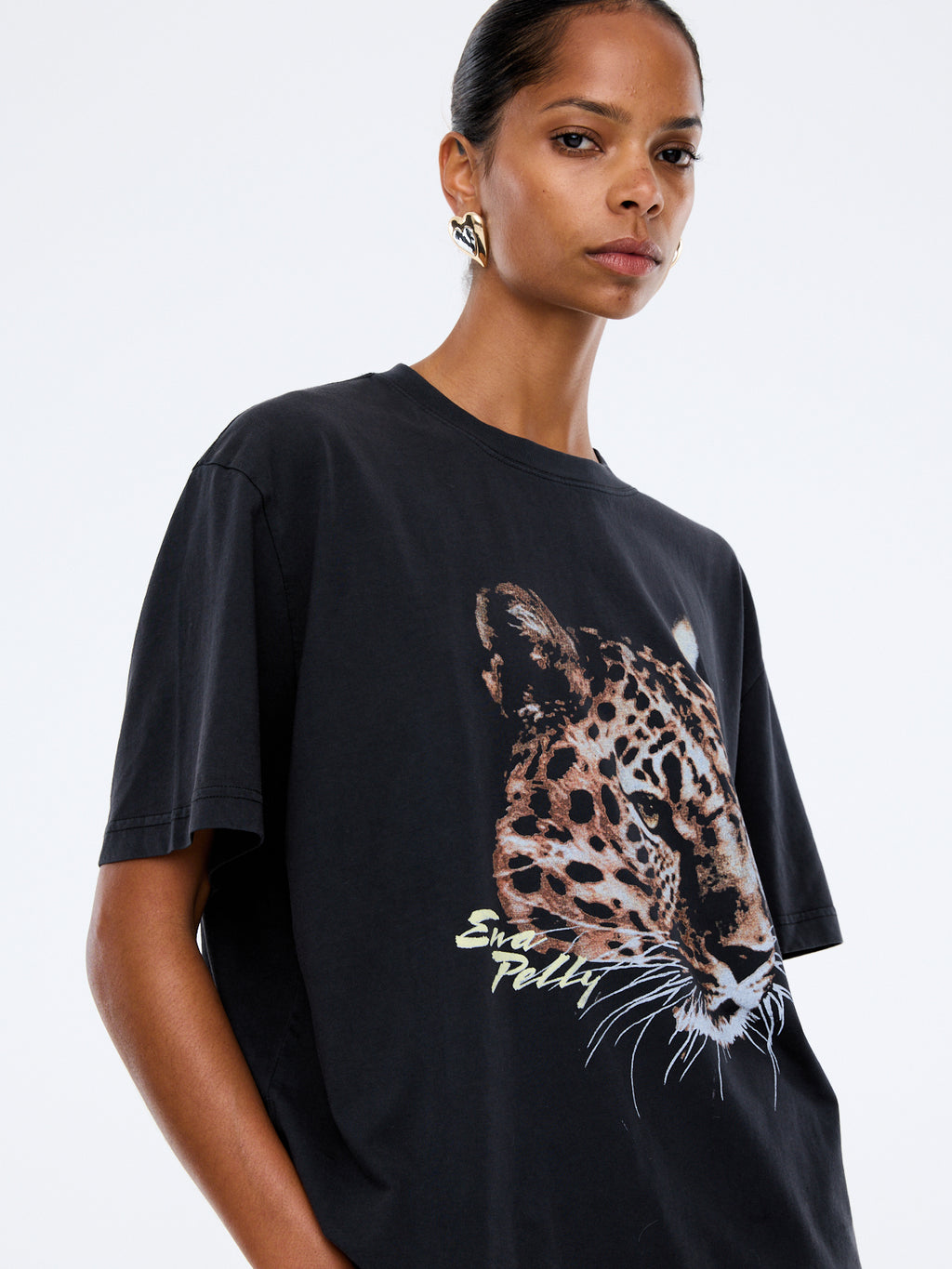 Ivy Relaxed Tee- Leopard