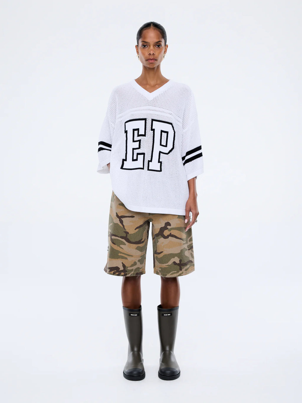 ENA HARPER CROCHET JERSEY