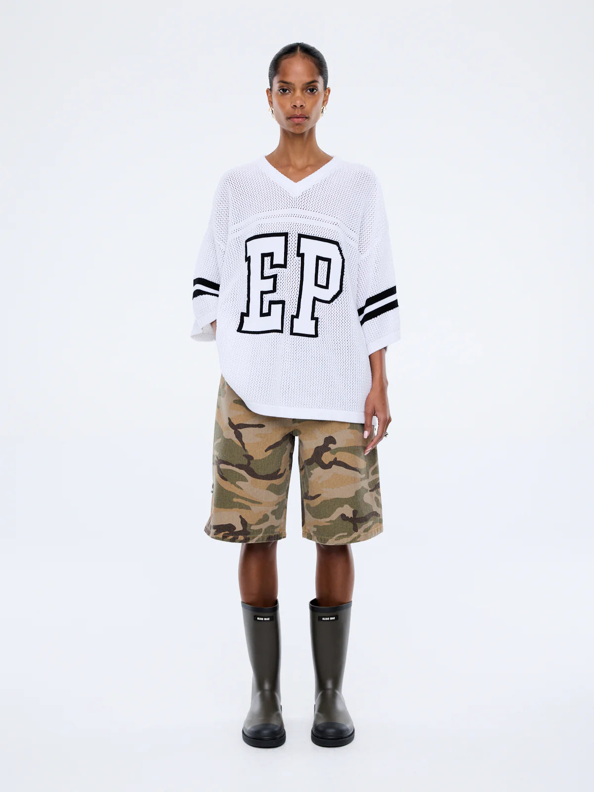 ENA HARPER CROCHET JERSEY