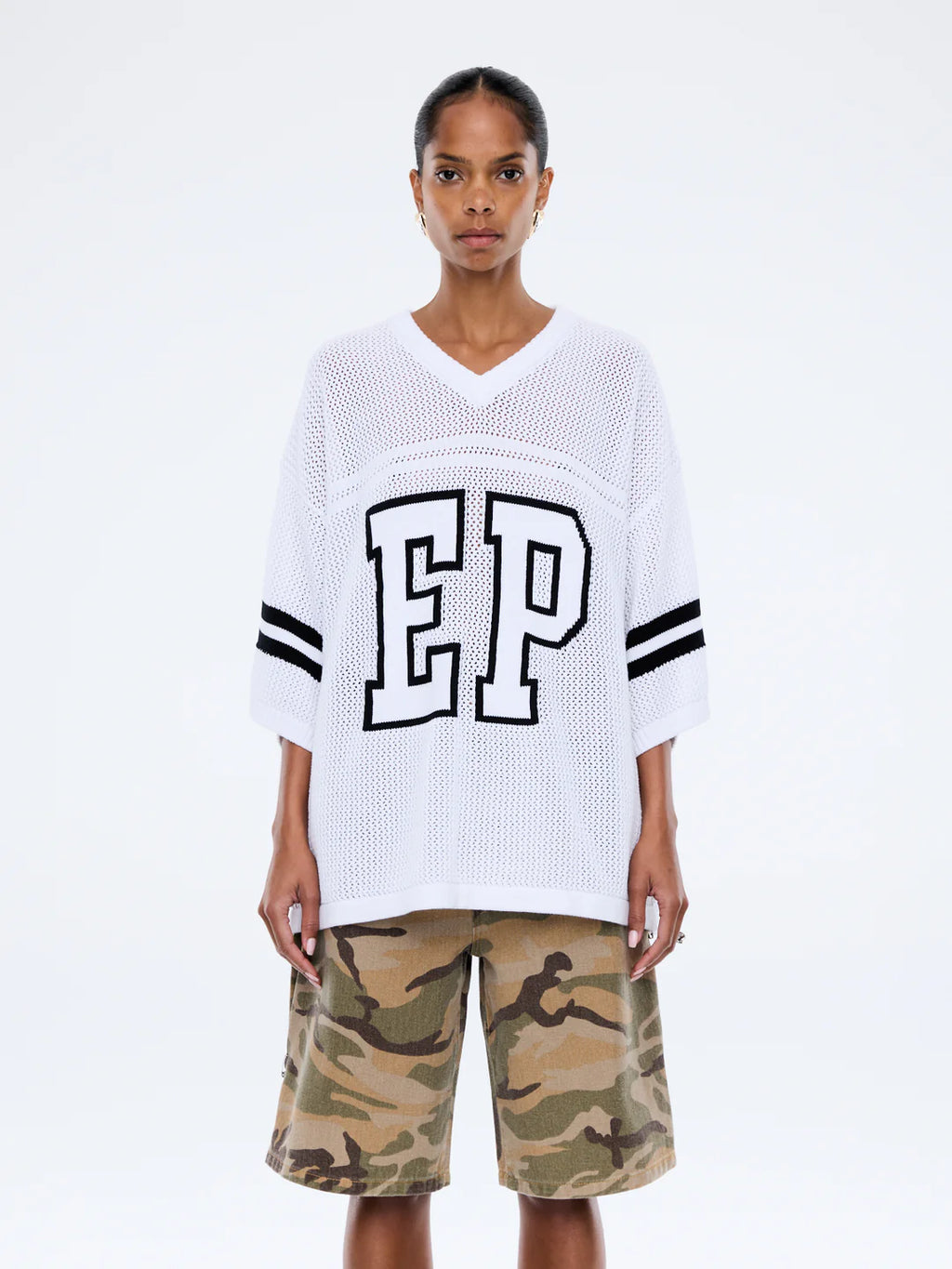 ENA HARPER CROCHET JERSEY