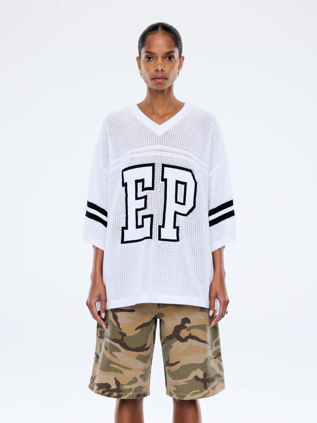 ENA HARPER CROCHET JERSEY