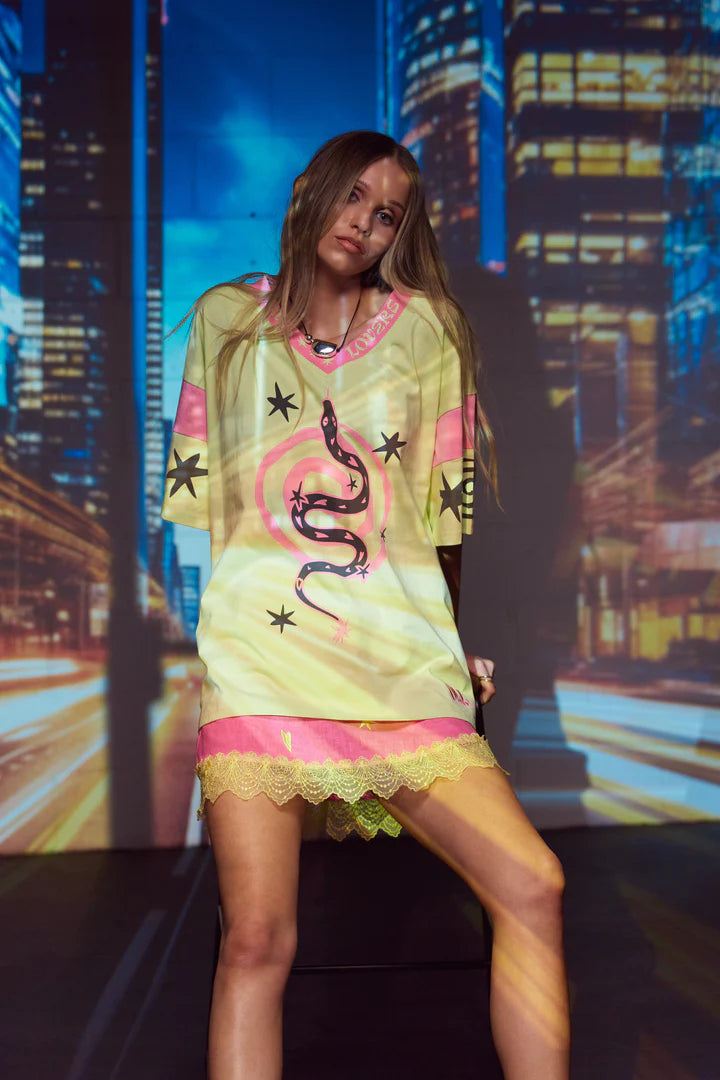 Serpent Tee ~ Lime