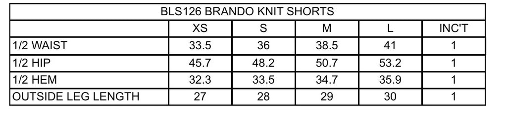 BRANDO KNIT SHORTS CHOCOLATE