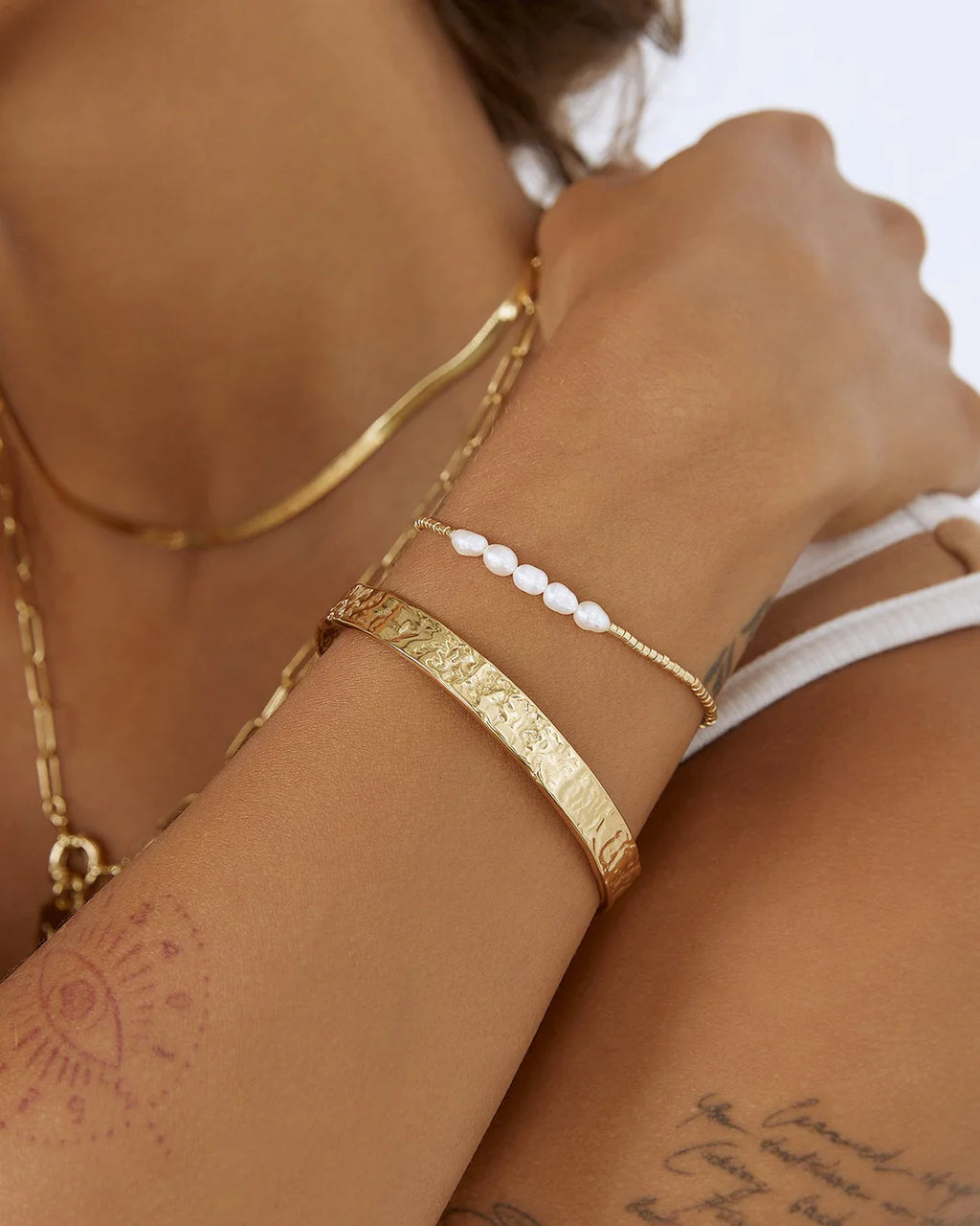 Olivia Gold Cuff Bracelet