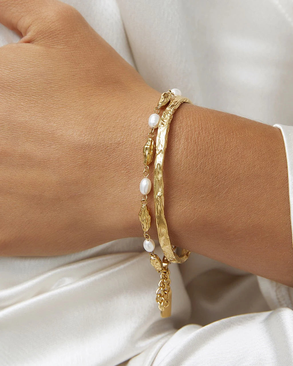 Helios Gold Cuff Bracelet