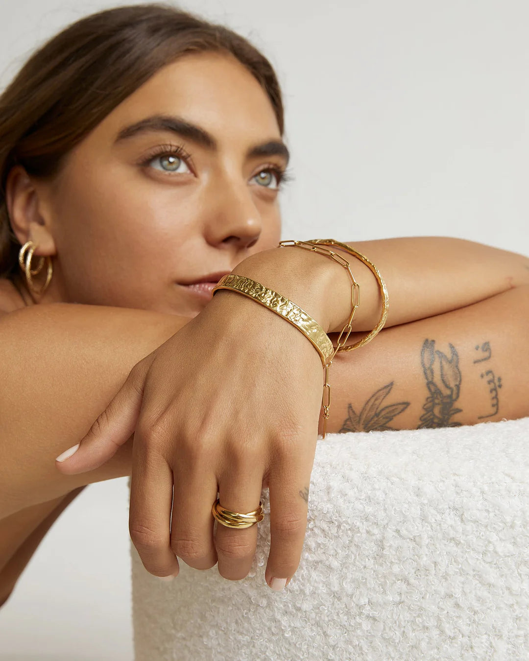 Olivia Gold Cuff Bracelet