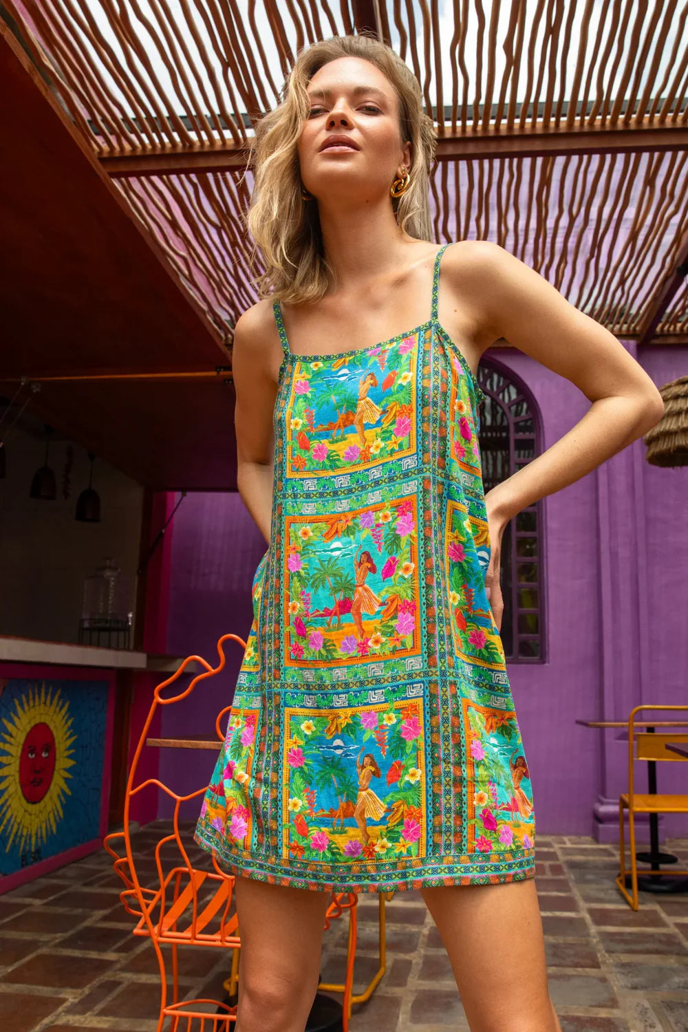 Leisure Mini Dress - Tiki