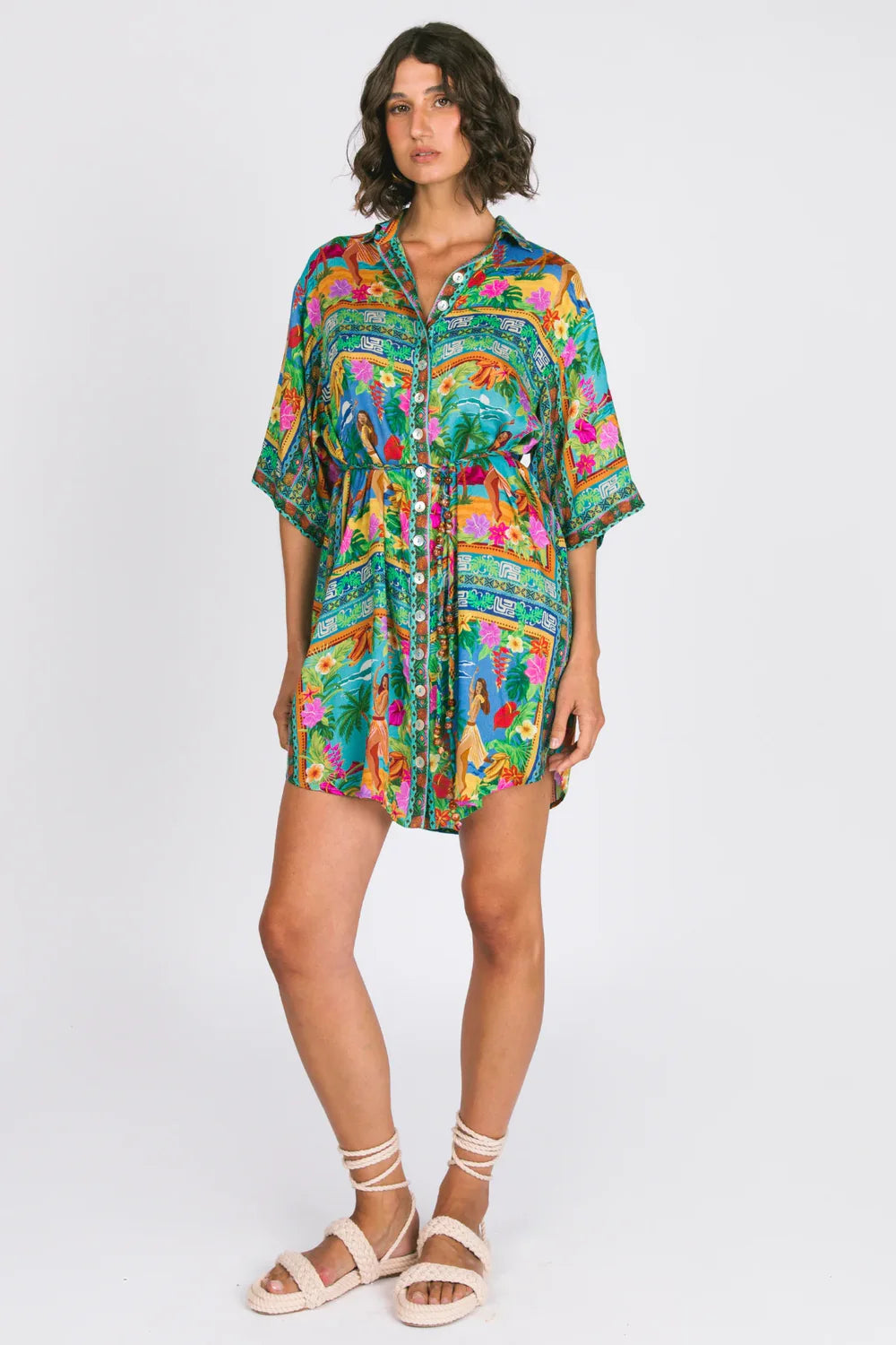 Lois Shirt Dress - Tiki