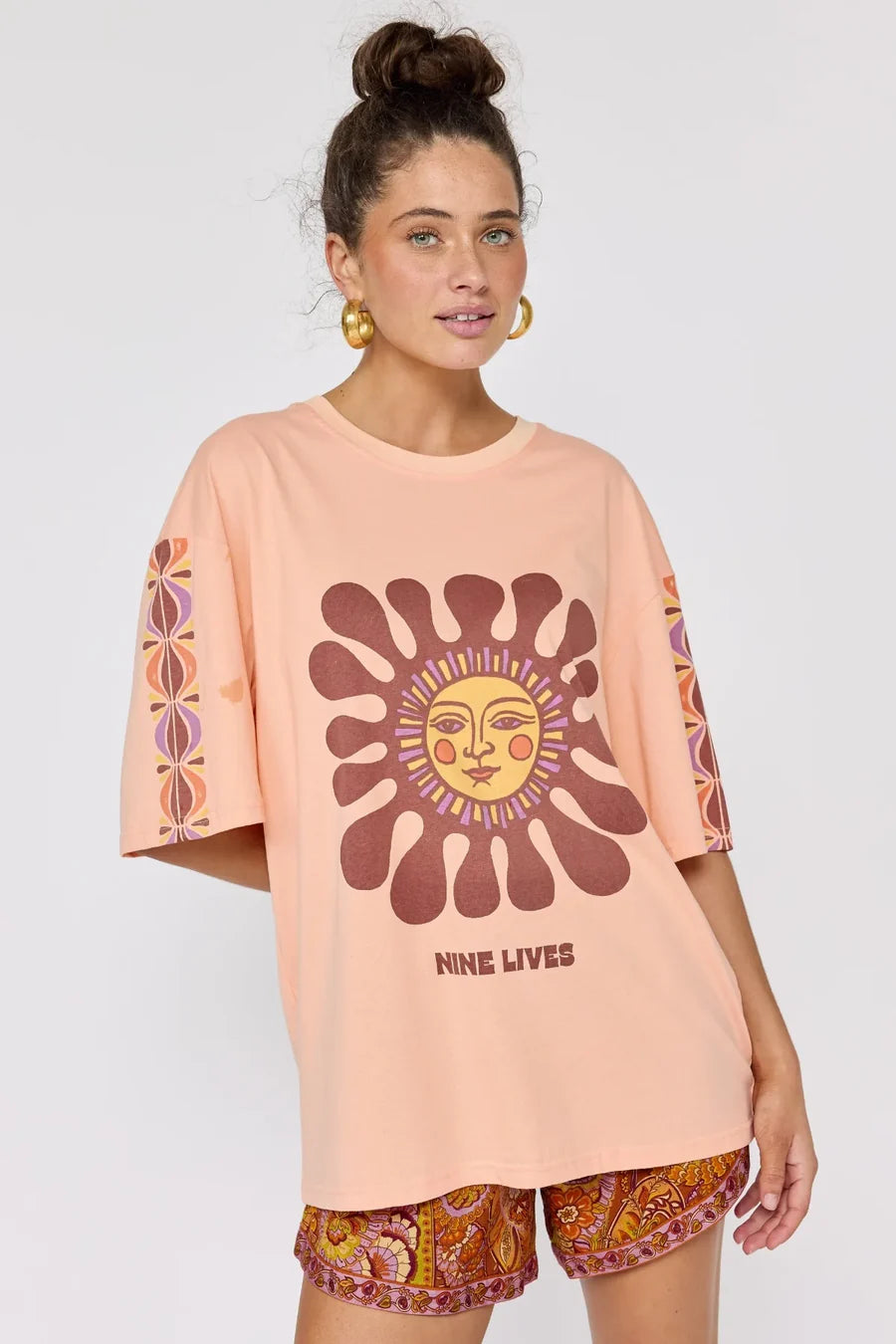 Rainbow Chaser Tee- Peachy