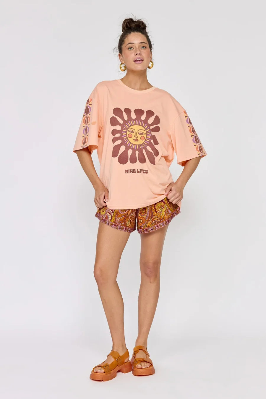 Rainbow Chaser Tee- Peachy