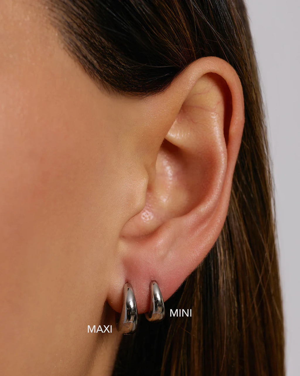 Max Silver Mini Earrings