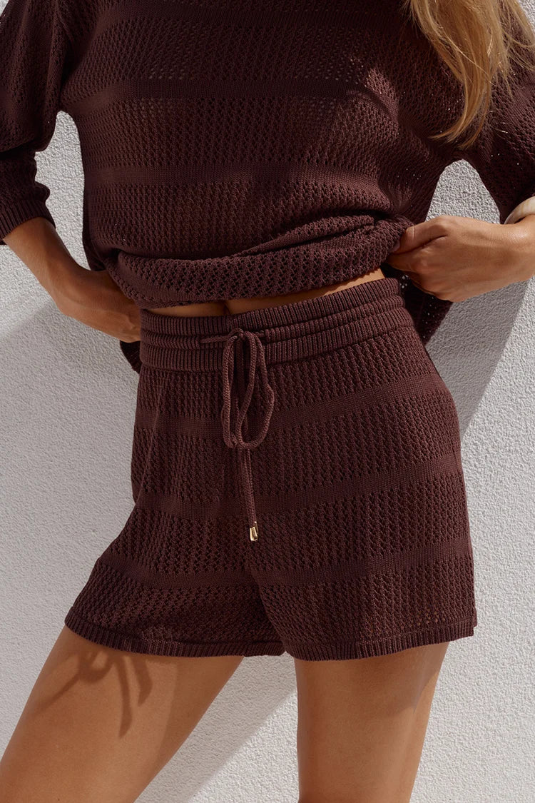 SAMIA SHORT - CHOCOLATE