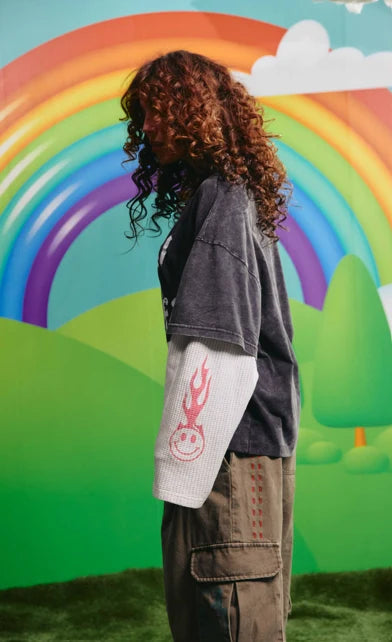 The Happiness Waffle LS Tee