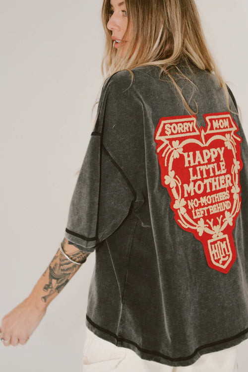 HLM Sorry Mom Tee - Black