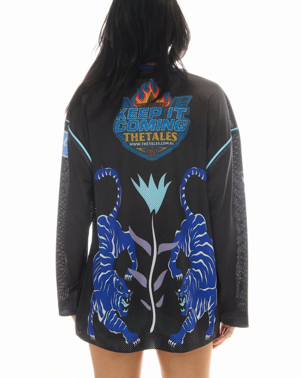 Crouching Tiger Long Sleeve Football Jersey