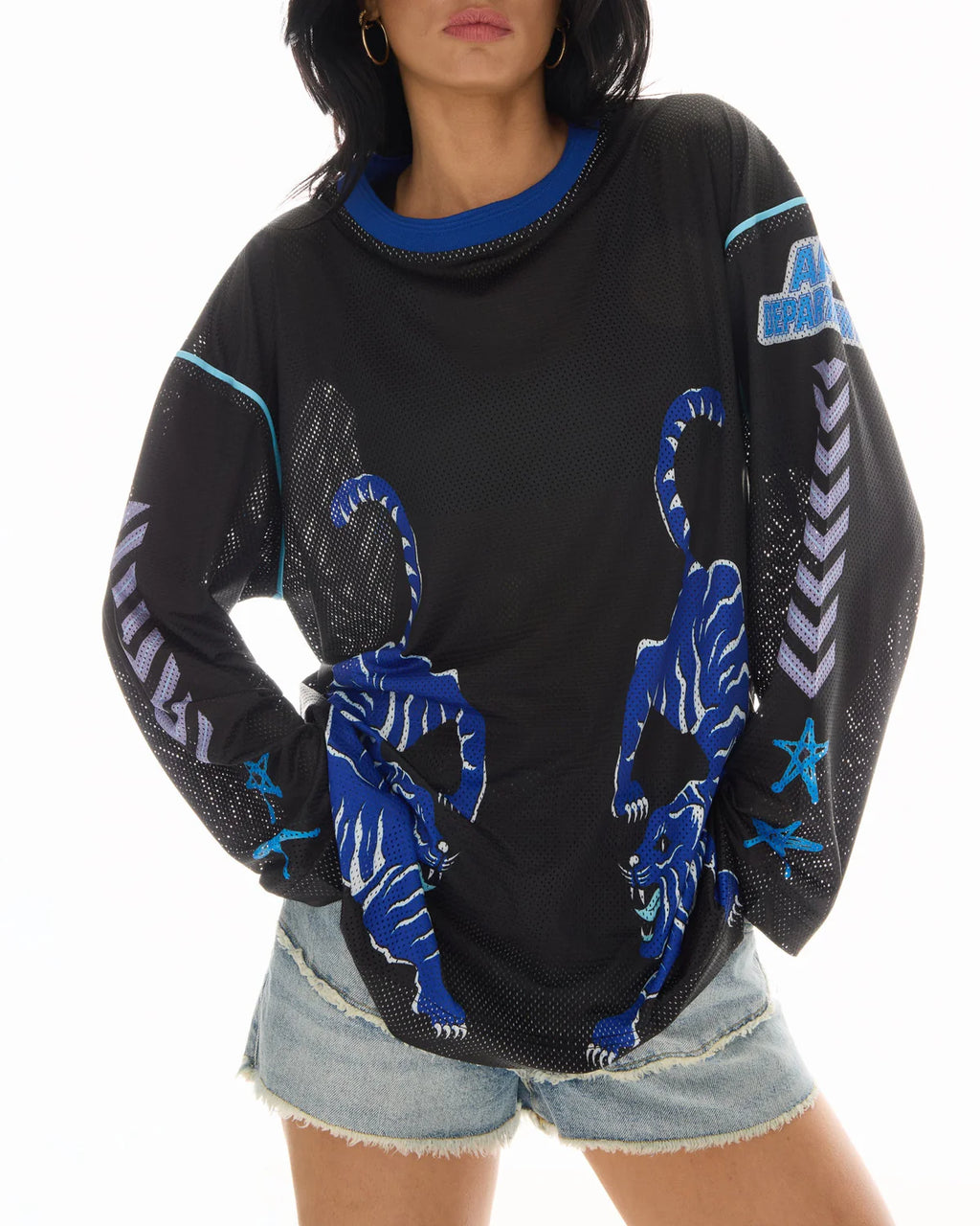 Crouching Tiger Long Sleeve Football Jersey
