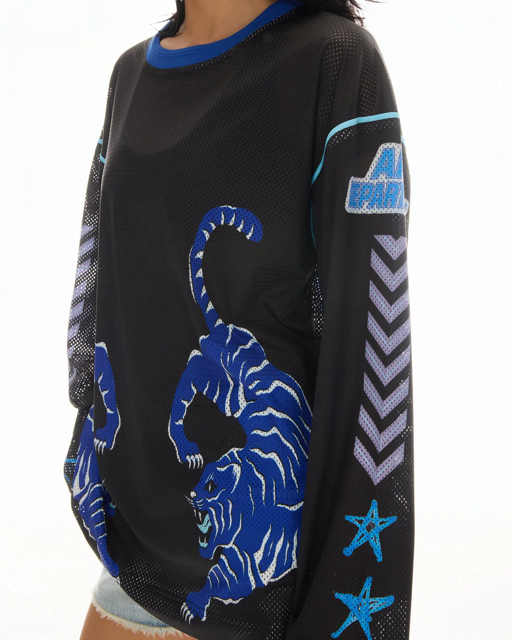 Crouching Tiger Long Sleeve Football Jersey