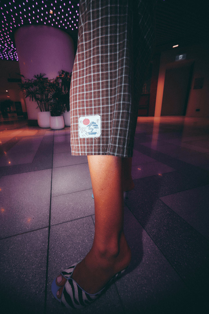 THE TOKYO PLAID JORT
