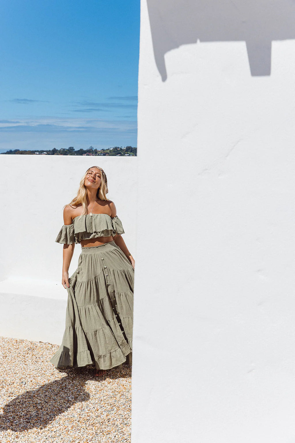 Flora Maxi Skirt - Sage