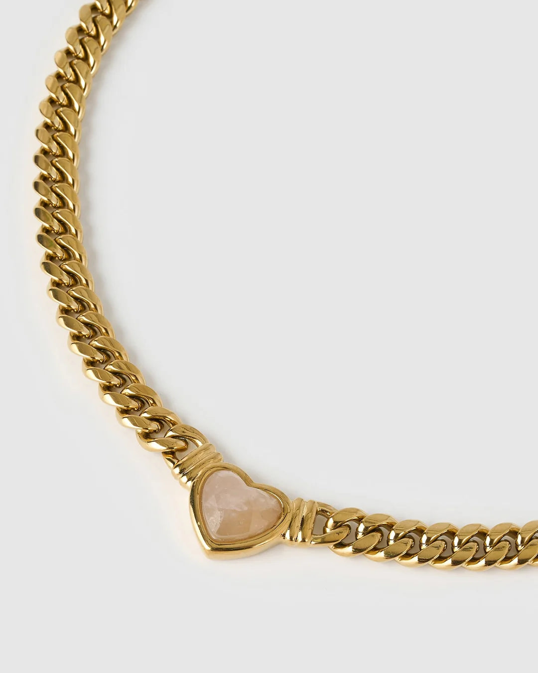 Valentine Necklace- Rose Quartz
