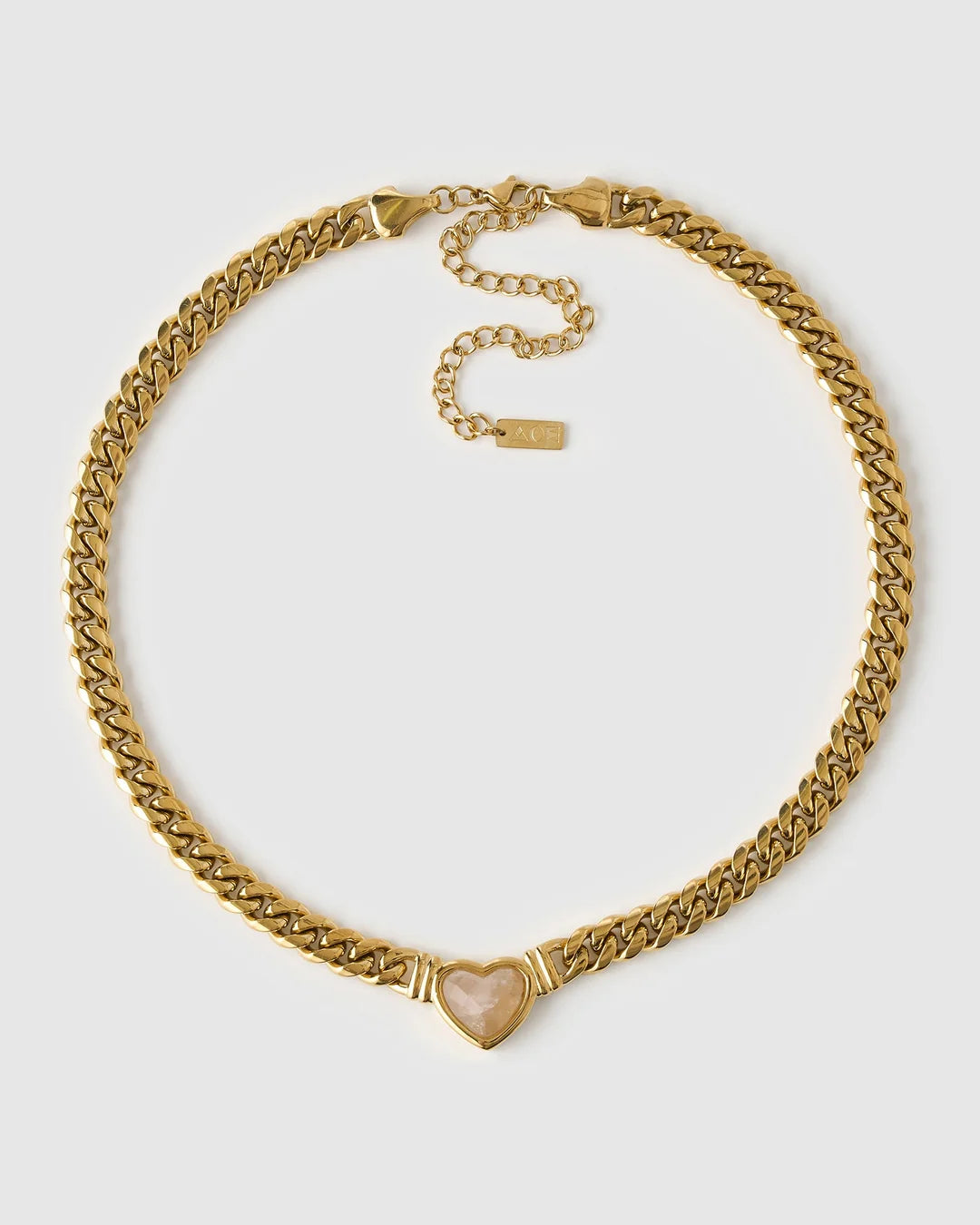 Valentine Necklace- Rose Quartz