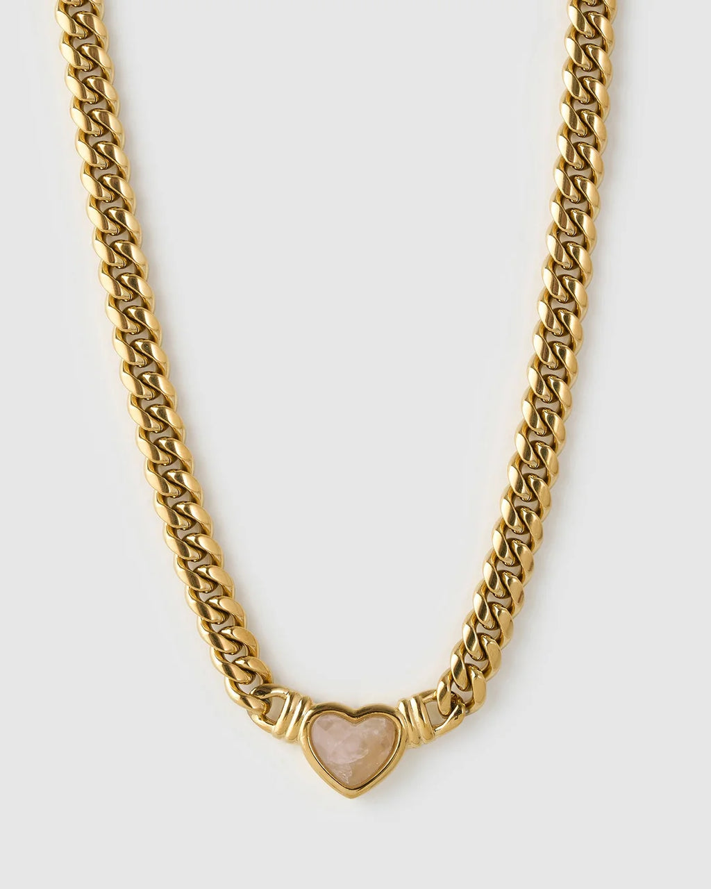 Valentine Necklace- Rose Quartz