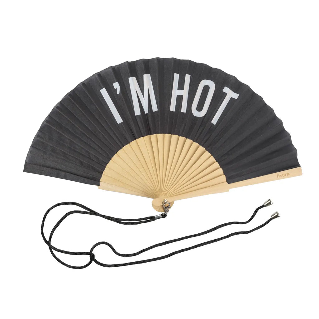 "I'm hot" black fan