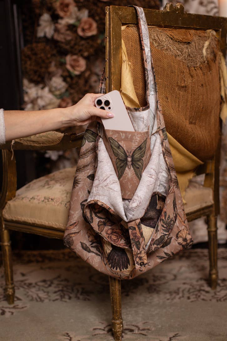 Momento Boho Linen Tote Bag