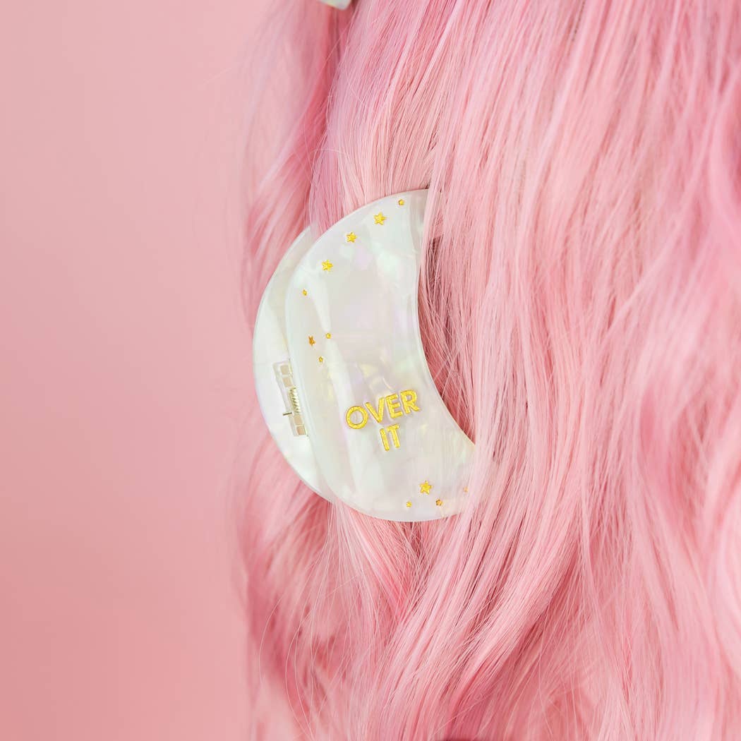 Over It - Crescent Moon Acetate Hair Claw Clip