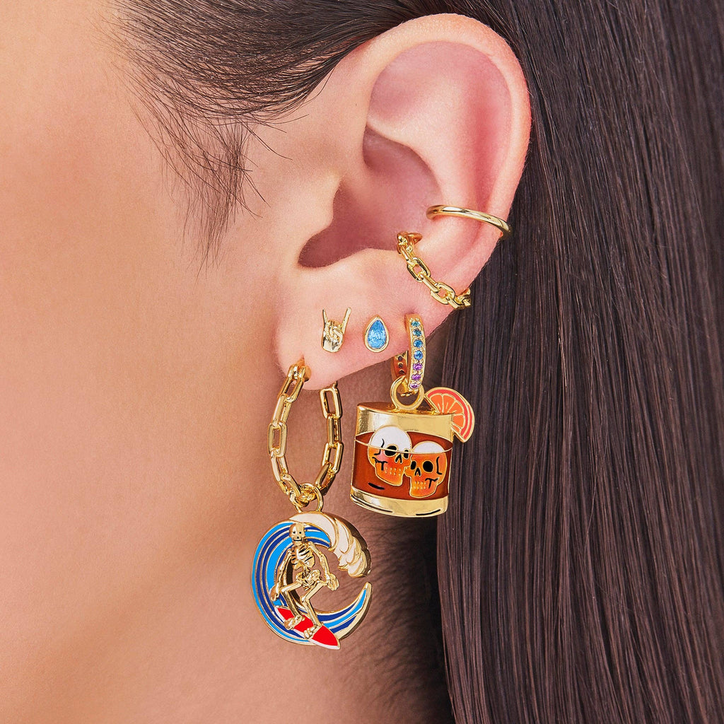 Vega Hoops: 18K Gold Plated