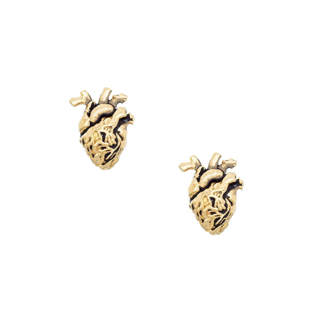 Chambers Studs: 18K Gold Plated