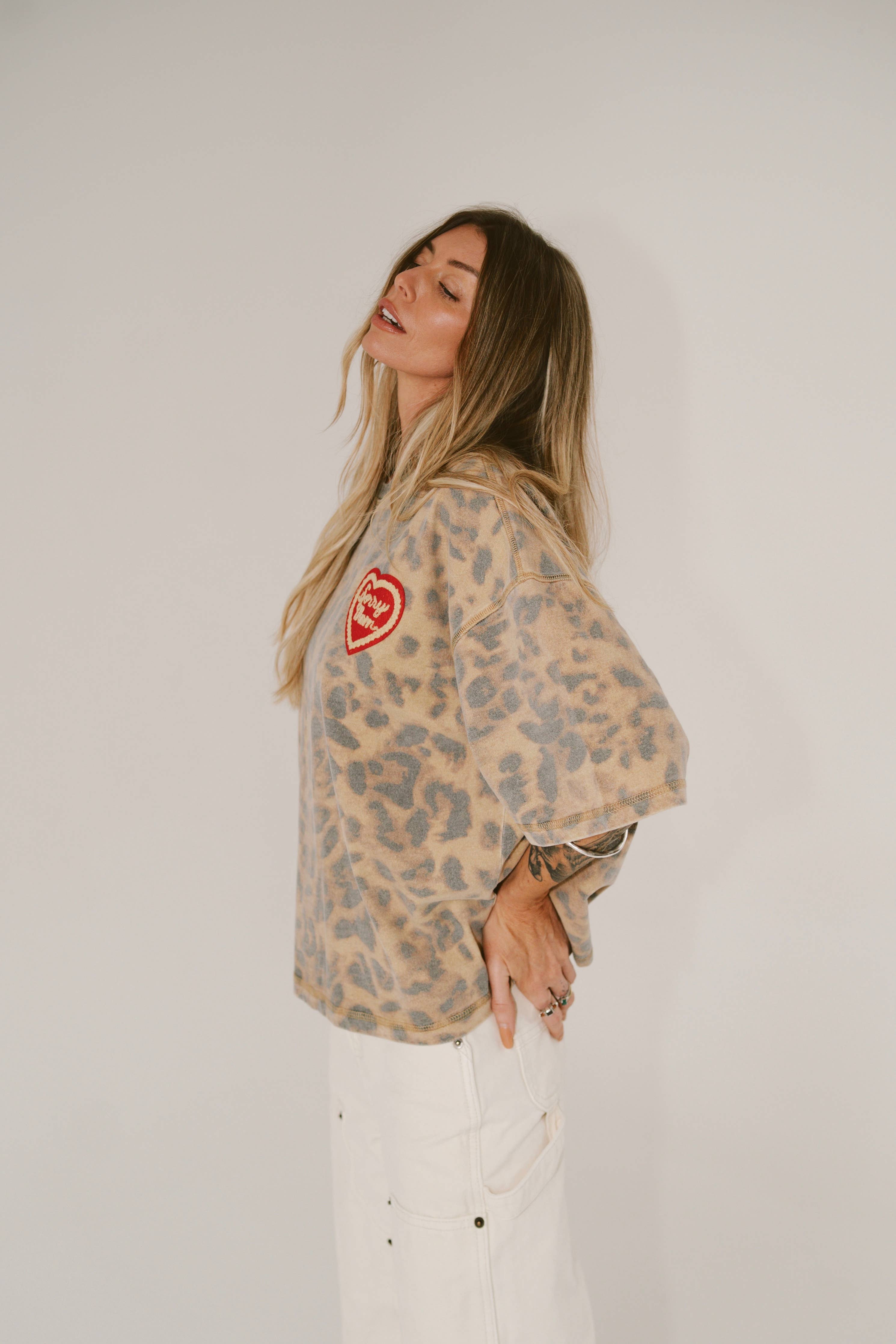 HLM Sorry Mom Tee - LEOPARD