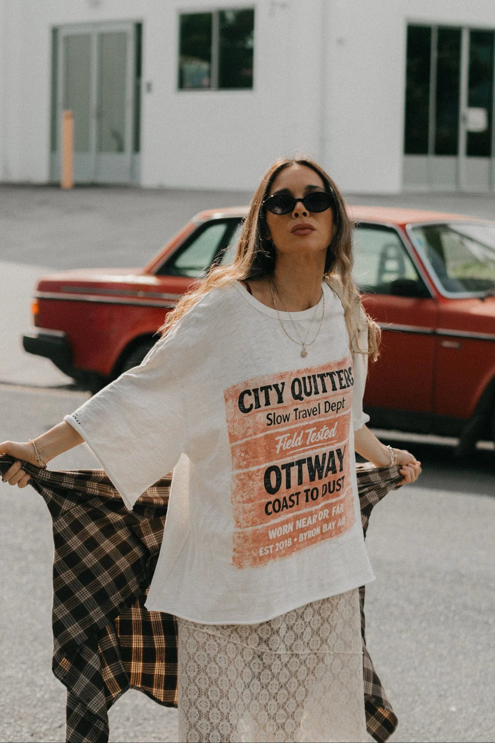 City Quitters Oversized Unisex T-Shirt - White