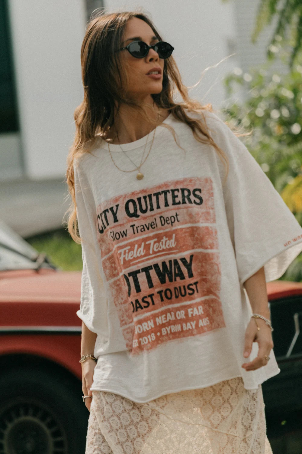 City Quitters Oversized Unisex T-Shirt - White
