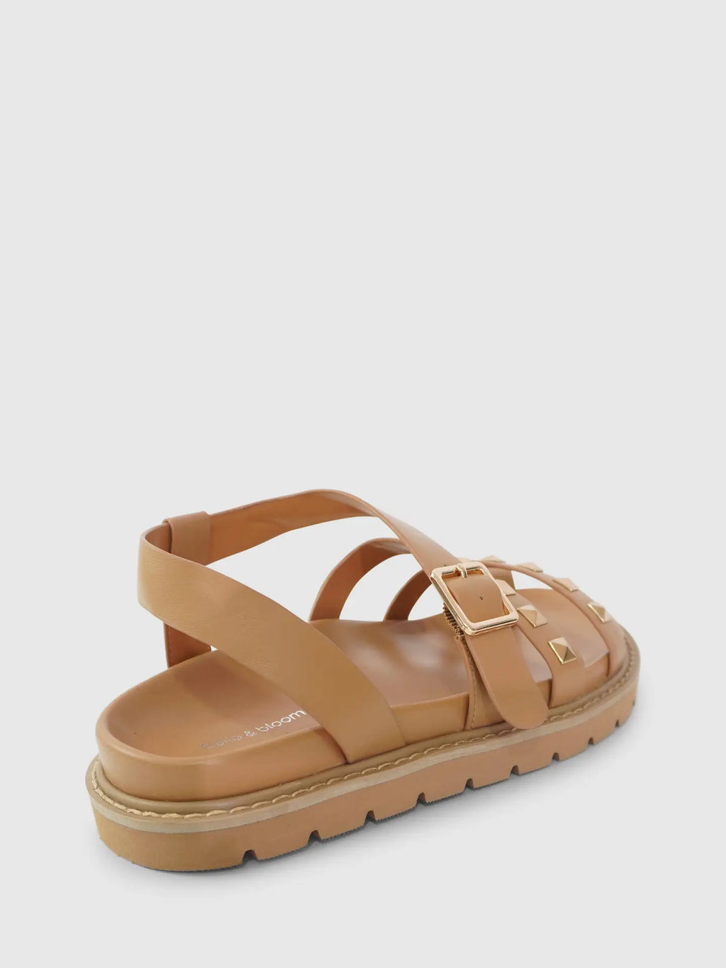 Morning Mood Chunky Stud Sandal - Tan