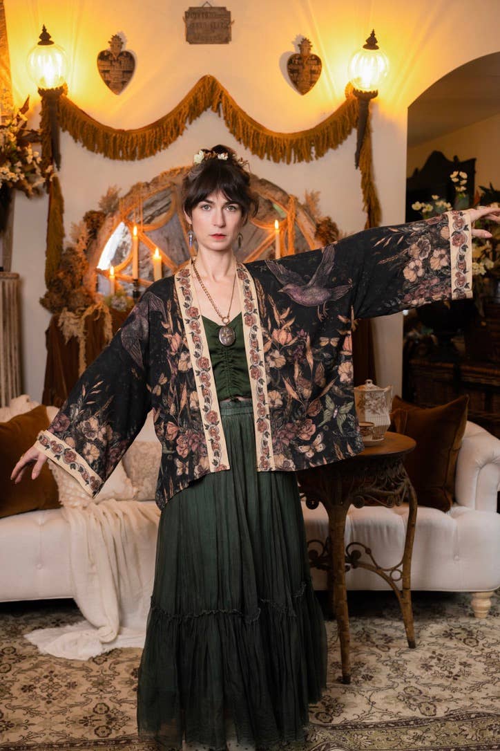 Momento Pixie Duster Crop Kimono