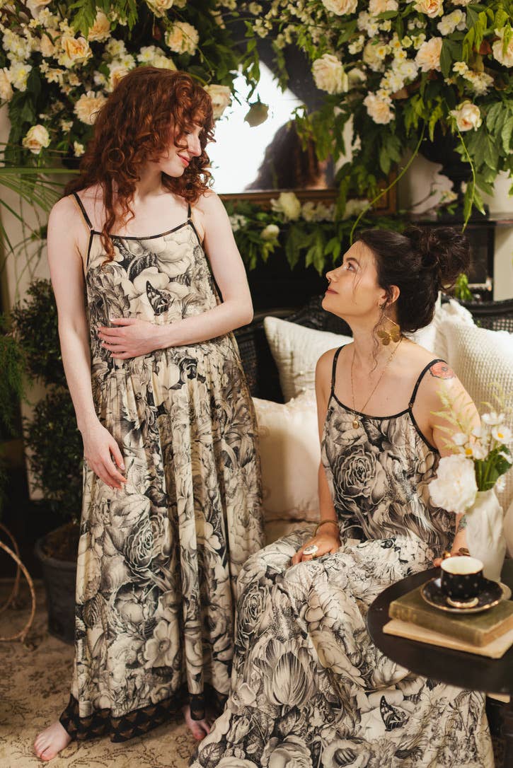Honey & The Moon Bohéme Maxi Slip Dress