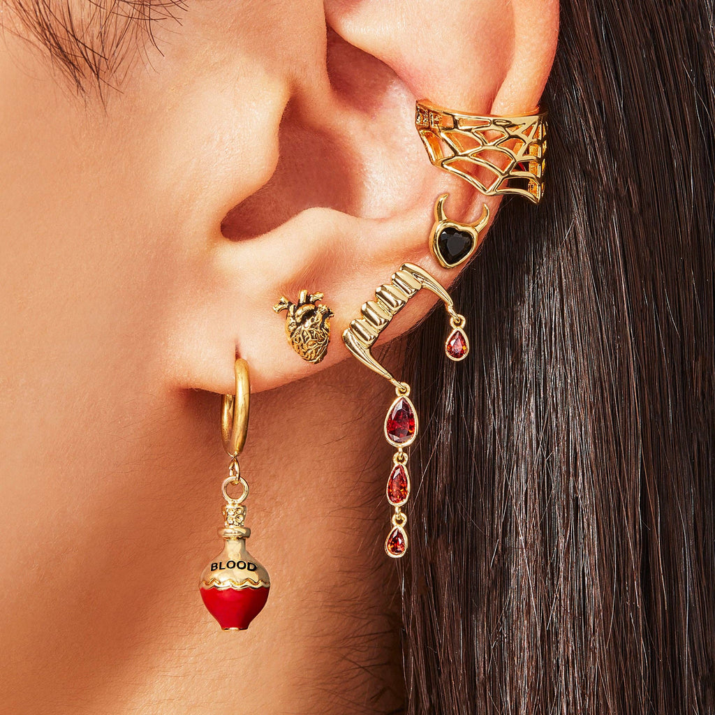 Chambers Studs: 18K Gold Plated