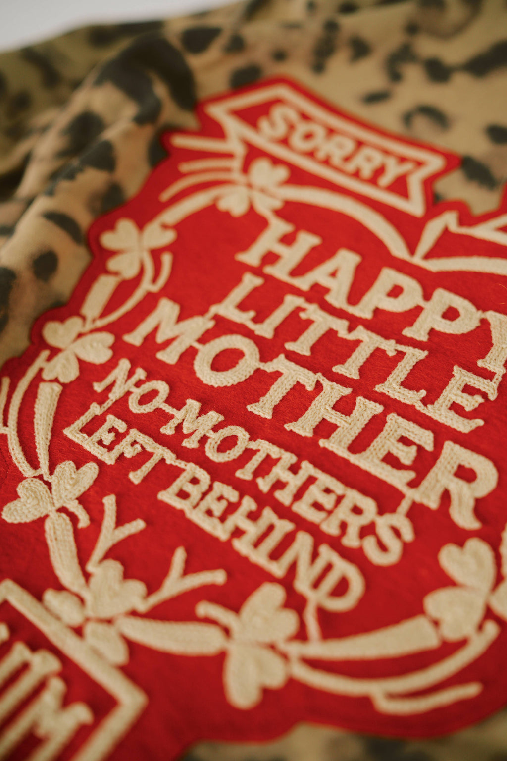 Sorry Mom Hoodie- Leopard
