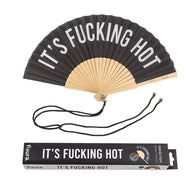 "It's fucking hot" fan- Black