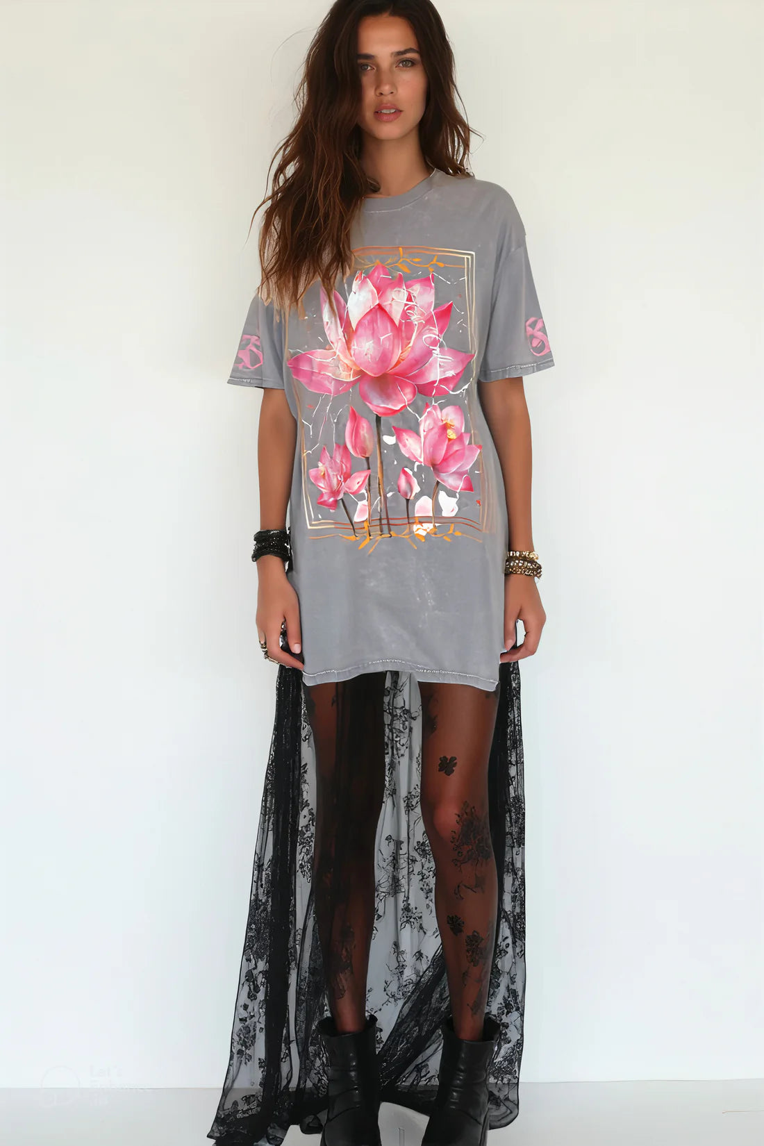 LOTUS REIGN TEE- ORCHID
