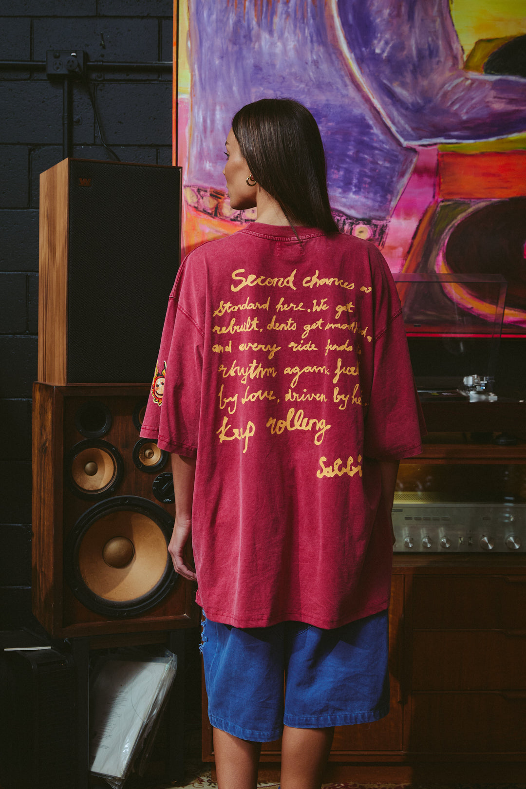 THE VERY OVERSIZED YOU ARE ELECTRIC TEE