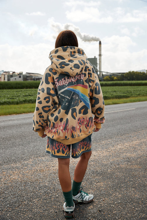 PREORDER- Flaming Leopard Hoodie
