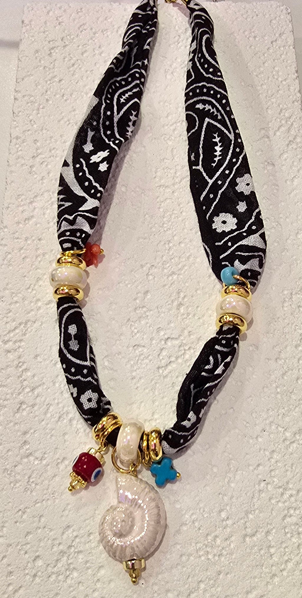 Goupi Bohemian Bandana Scarf Necklace