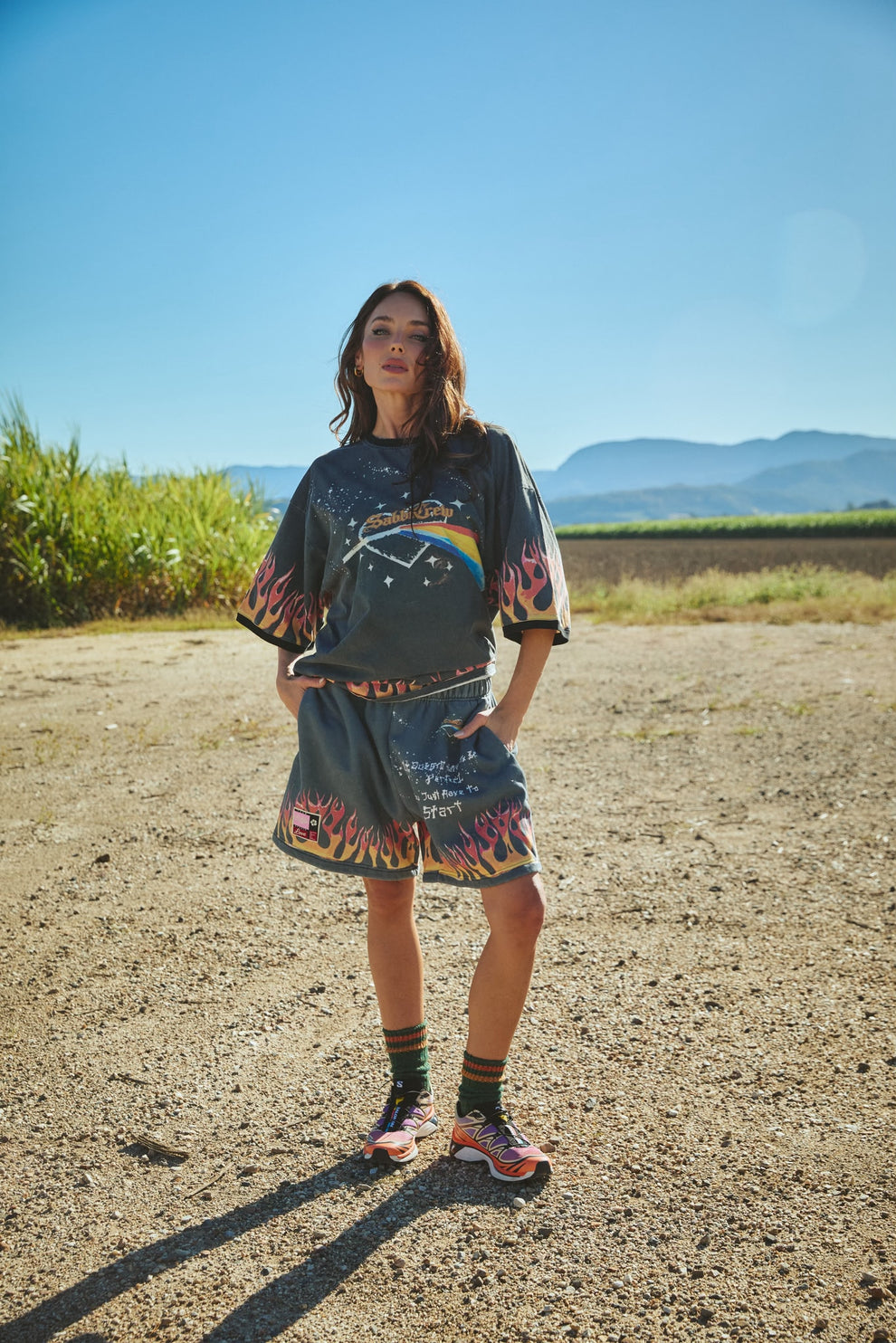 PREORDER-Flaming Prism Tee black