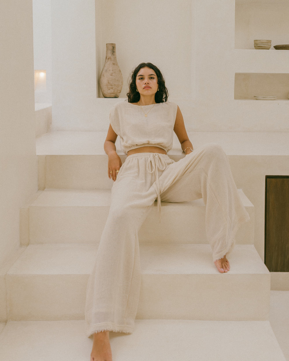 Mila Pants - Natural